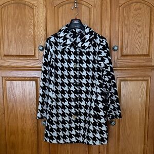 Bob Mackie Classic Black and White Pea Coat
